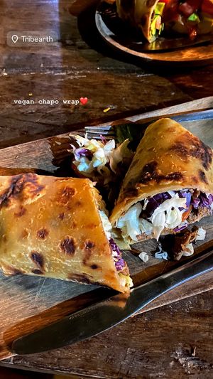 Vegan Beef Shawarma Chapati Wrap  at Tribearth  in Diani Beach