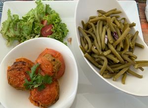 Vegan dish at Café d'Hautvillers in Hautvillers