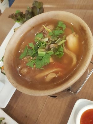 Tom yum at Loving Hut - Ram-Intra 51 in Bangkok