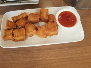 Fried tofu at Loving Hut - Ram-Intra 51 in Bangkok