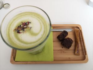 Matcha Latte at SOFT in Beringen