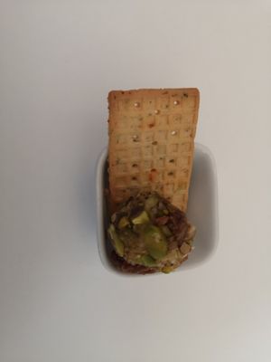 Cracker with Cashew Cheese Ball at SOFT in Beringen