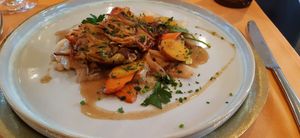 Rösti on cabbage at Strandhotel Restaurant in Weissensee