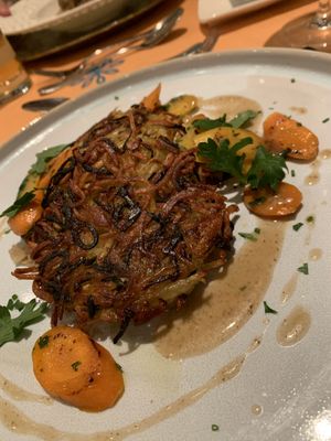 Vegan 4-courses menu 🌱 at Strandhotel Restaurant in Weissensee