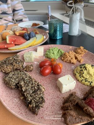 Breakfast selection at Strandhotel Restaurant in Weissensee