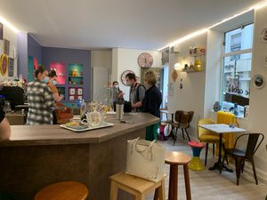 Inside at Kitsch Café in Epernay