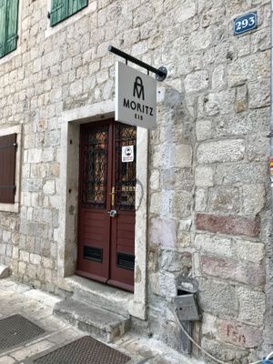 Moritz Eis from outside. at Moritz Eis in Kotor