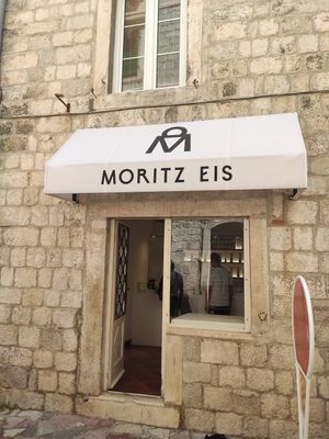 Outside at Moritz Eis in Kotor