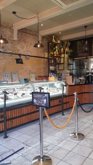 Inside at David's Gelato Café in Gouda