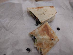 Hummus veggie wrap at Tropical Smoothie Cafe in South Padre Island