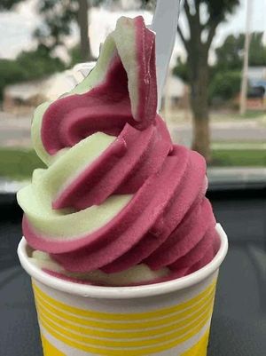 Cherry-lime twist Dole Whip at Pineapple Dream in Topeka