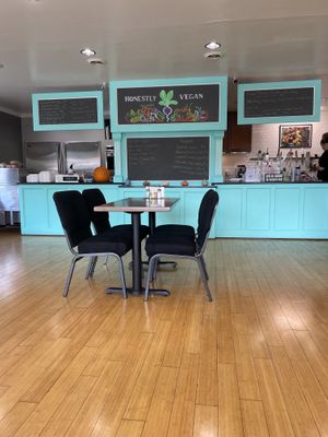 Indoors at Honestly Vegan  in Roanoke