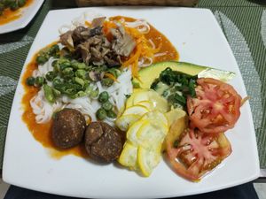 Main dish - Menu of the day at La Mesa Vegetariana in Bogota