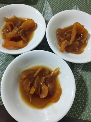 Menu of the day - Desert at La Mesa Vegetariana in Bogota