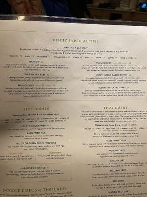 Back Menu 1 at Bamboo Penny's in Leawood