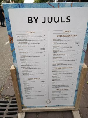 Menu at Juuls Domburg in Domburg