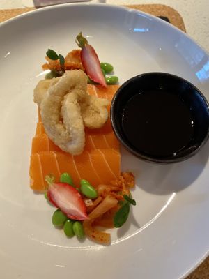 Vegan sashimi  at Juuls Domburg in Domburg