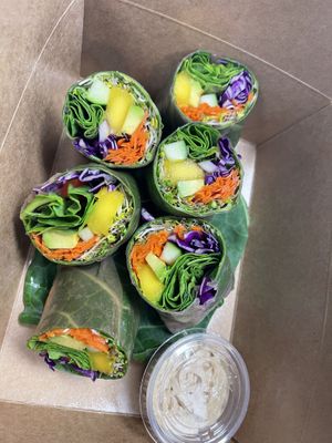 Magical mango wrap  at North Beach Juicery in San Clemente