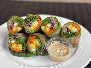 Mango wrap  at North Beach Juicery in San Clemente