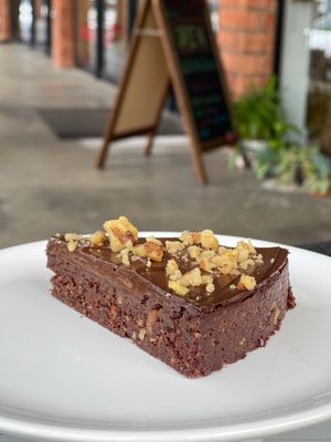 Chocolate brownie pie at North Beach Juicery in San Clemente