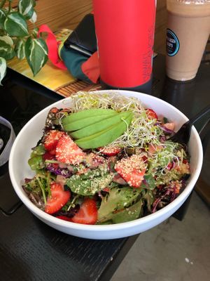 Rainbow Salad  at North Beach Juicery in San Clemente