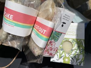 Vegan, gluten free goodies, and local made aromatic organic soaps  at Bexley Natural Market Co-op in Columbus