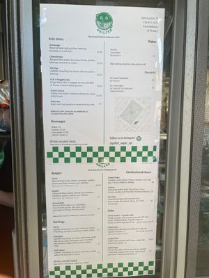 Menu at Grilled! in Brooklyn