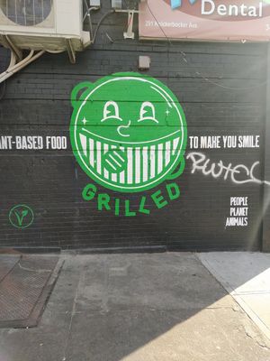 Outside at Grilled! in Brooklyn