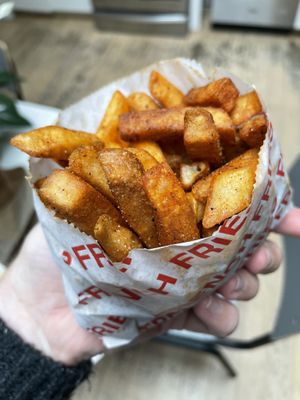 Fries  at Grilled! in Brooklyn