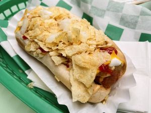 Colombian Hot Dog  at Grilled! in Brooklyn