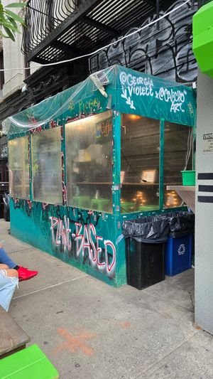 Outside at Grilled! in Brooklyn