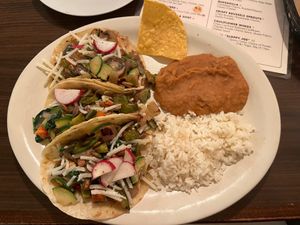 Vegan Veggie Tacos at Nopal by Cintrón in Gainesville