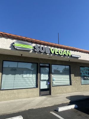 Spotted Next to Vegan Market (Orders Taken Inside Market)  at Subvegan Sandwiches in Garden Grove