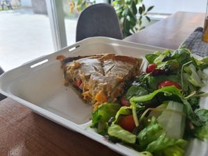 Quiche at Inga's Veggie Heaven in Nicosia