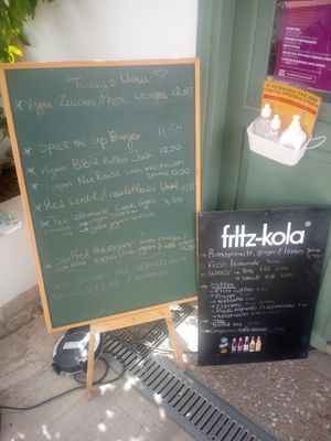 Great traditional menu. at Inga's Veggie Heaven in Nicosia