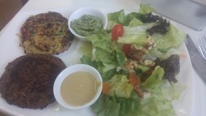 ";burgers";(??) at Inga's Veggie Heaven in Nicosia