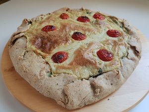 Vegan Gluten Free Quiche :) at Inga's Veggie Heaven in Nicosia