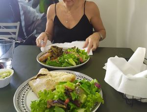 Vegan dishes at Inga's Veggie Heaven in Nicosia