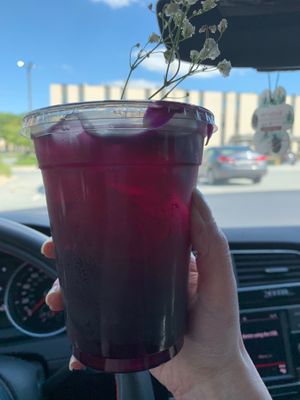 Lady hibiscus tea at Hue Cafe & Apothecary in Owings Mills