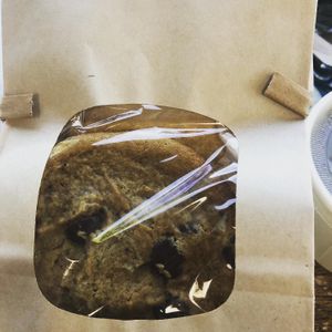 Vegan chocolate chip cookies  at Hue Cafe & Apothecary in Owings Mills
