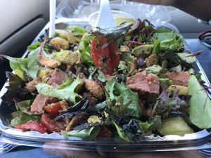 The Hue House Salad. Worth the cost. Good combination of flavors. Great salad with or without the dressing.  at Hue Cafe & Apothecary in Owings Mills