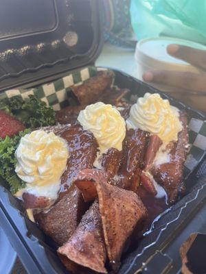 Strawberry French Toast special  at Hue Cafe & Apothecary in Owings Mills