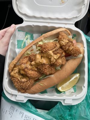 Shrimp Po-Boy  at Hue Cafe & Apothecary in Owings Mills