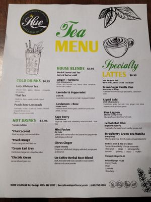  at Hue Cafe & Apothecary in Owings Mills