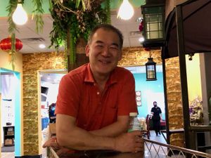 Chef Kenny at Chef Kenny's Vegan Dim Sum in Las Vegas