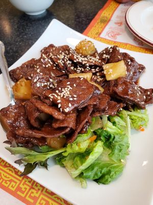Bbq Korean vegan "pork" at Chef Kenny's Vegan Dim Sum in Las Vegas