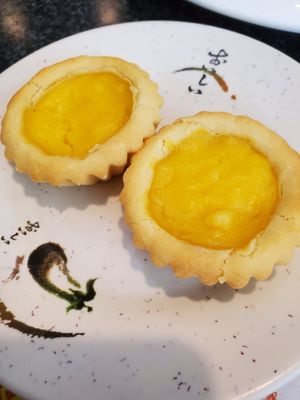 Vegan "Egg" custard tart at Chef Kenny's Vegan Dim Sum in Las Vegas