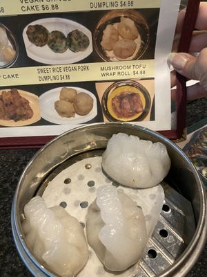 Dumplings with peanuts  at Chef Kenny's Vegan Dim Sum in Las Vegas