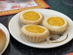 Vegan Egg Custard Tarts at Chef Kenny's Vegan Dim Sum in Las Vegas
