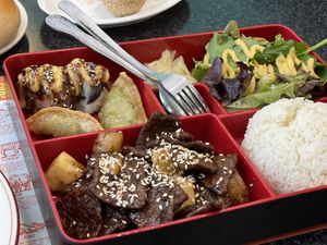 Bento Lunch Special - Korean Vegan BBQ at Chef Kenny's Vegan Dim Sum in Las Vegas